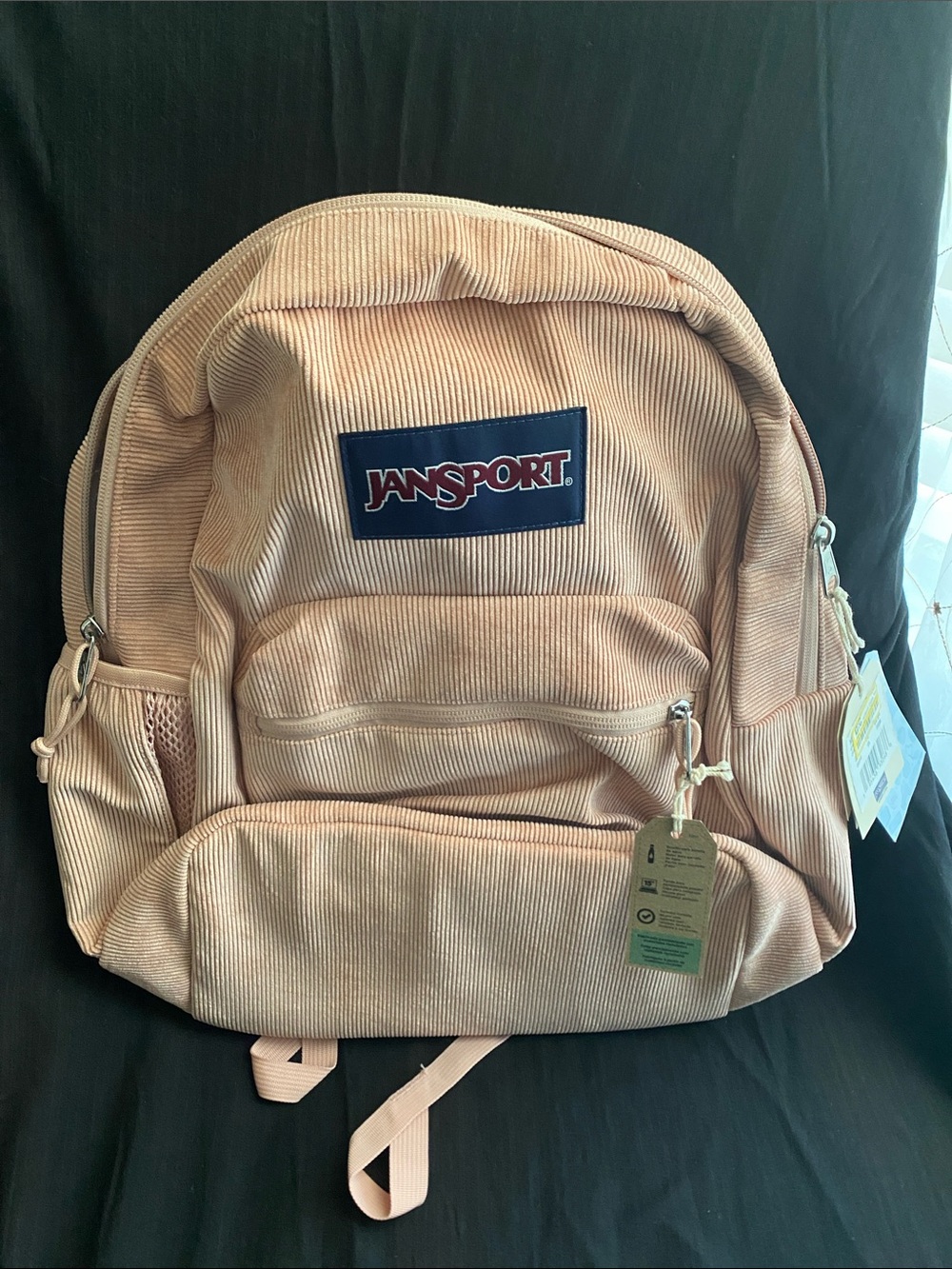 Jansport Light Pink Corduroy Backpack